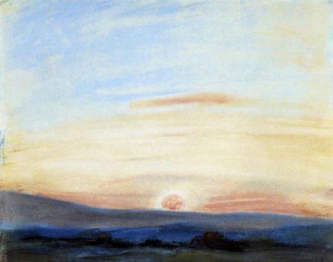 Eugene Delacroix Study of Sky France oil painting art